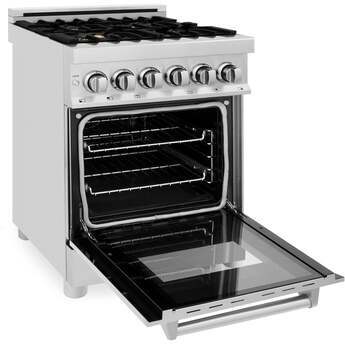 Z Line ZLINE RABR24 24 Inch Stainless Steel Dual Fuel Freestanding Range, in Stainless — thumbnail 37