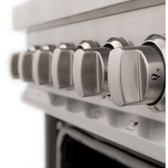 Z Line ZLINE RABR24 24 Inch Stainless Steel Dual Fuel Freestanding Range, in Stainless — thumbnail 4