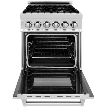 Z Line ZLINE RABR24 24 Inch Stainless Steel Dual Fuel Freestanding Range, in Stainless — thumbnail 42