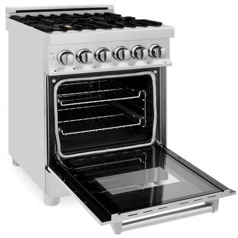 Z Line ZLINE RABR24 24 Inch Stainless Steel Dual Fuel Freestanding Range, in Stainless — thumbnail 46