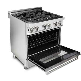 Z Line ZLINE RABR30 30 Inch Stainless Steel Dual Fuel Freestanding Range, in Stainless — thumbnail 16