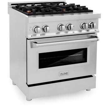 Z Line ZLINE RABR30 30 Inch Stainless Steel Dual Fuel Freestanding Range, in Stainless — thumbnail 23