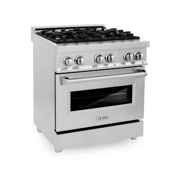 Z Line ZLINE RABR30 30 Inch Stainless Steel Dual Fuel Freestanding Range, in Stainless — thumbnail 3
