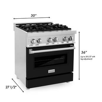 Z Line ZLINE RABR30 30 Inch Stainless Steel Dual Fuel Freestanding Range, in Stainless — thumbnail 38