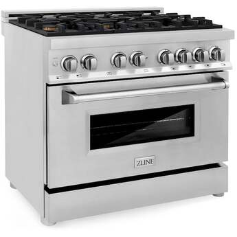 Z Line ZLINE RABR36 36 Inch Stainless Steel Dual Fuel Freestanding Range, in Stainless — thumbnail 37