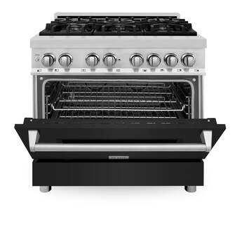 Z Line ZLINE RABR36 36 Inch Stainless Steel Dual Fuel Freestanding Range, in Stainless — thumbnail 6