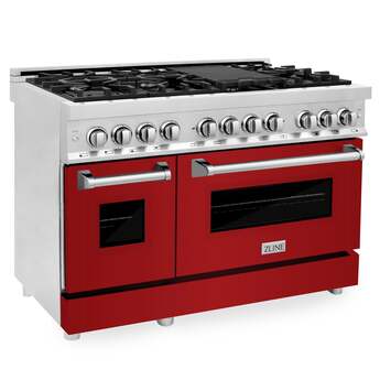 Z Line ZLINE RABR48 48 Inch Stainless Steel Dual Fuel Freestanding Range, in Stainless — thumbnail 10