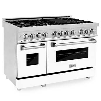 Z Line ZLINE RABR48 48 Inch Stainless Steel Dual Fuel Freestanding Range, in Stainless — thumbnail 26