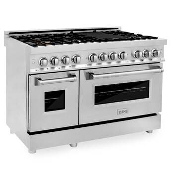Z Line ZLINE RABR48 48 Inch Stainless Steel Dual Fuel Freestanding Range, in Stainless — thumbnail 28