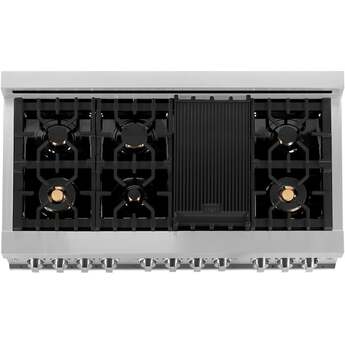 Z Line ZLINE RABR48 48 Inch Stainless Steel Dual Fuel Freestanding Range, in Stainless — thumbnail 39