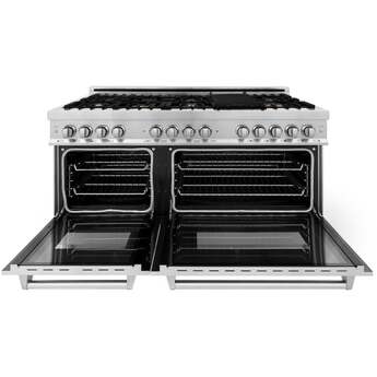 Z Line ZLINE RABR60 60 Inch Natural Gas, Dual Fuel Double Oven Freestanding Range in St — thumbnail 14
