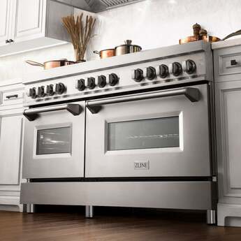 Z Line ZLINE RABR60 60 Inch Natural Gas, Dual Fuel Double Oven Freestanding Range in St — thumbnail 2