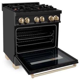 Z Line ZLINE RABZ30CB Autograph Edition Series 30 Inch Natural Gas, Dual Fuel Freestand — thumbnail 4
