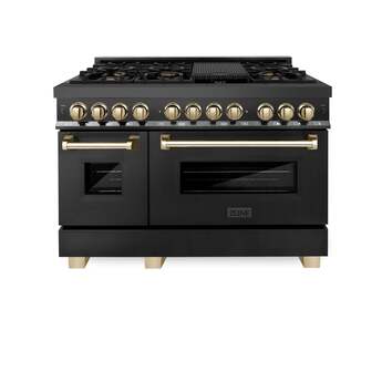 Z Line ZLINE RABZ48CB Autograph Edition Series 48 Inch Natural Gas, Dual Fuel Double Ov — thumbnail 2