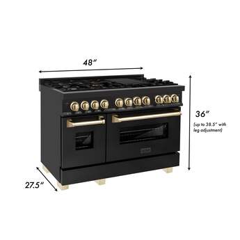 Z Line ZLINE RABZ48CB Autograph Edition Series 48 Inch Natural Gas, Dual Fuel Double Ov — thumbnail 24
