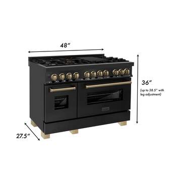 Z Line ZLINE RABZ48CB Autograph Edition Series 48 Inch Natural Gas, Dual Fuel Double Ov — thumbnail 30
