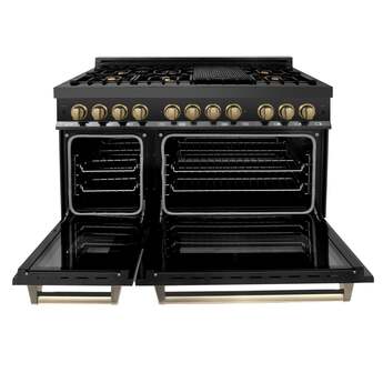 Z Line ZLINE RABZ48CB Autograph Edition Series 48 Inch Natural Gas, Dual Fuel Double Ov — thumbnail 4
