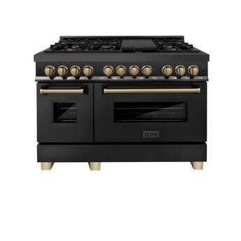 Z Line ZLINE RABZ48CB Autograph Edition Series 48 Inch Natural Gas, Dual Fuel Double Ov — thumbnail 7