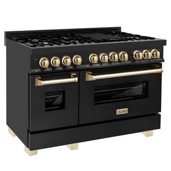 Z Line ZLINE RABZ48G Autograph Edition Series 48 Inch Natural Gas, Dual Fuel Double Ove