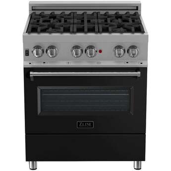 Z Line ZLINE RASBLM30 30 Inch Black Matte Gas Freestanding Range — thumbnail 10