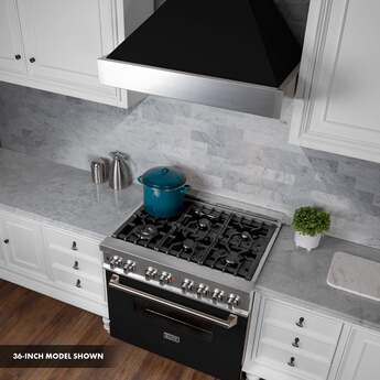 Z Line ZLINE RASBLM30 30 Inch Black Matte Gas Freestanding Range — thumbnail 28
