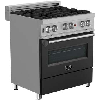 Z Line ZLINE RASBLM30 30 Inch Black Matte Gas Freestanding Range — thumbnail 39