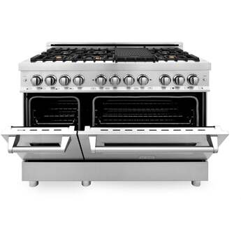 Z Line ZLINE RASN48 48 Inch Snow Stainless Steel Dual Fuel Convection Double Oven Frees — thumbnail 15