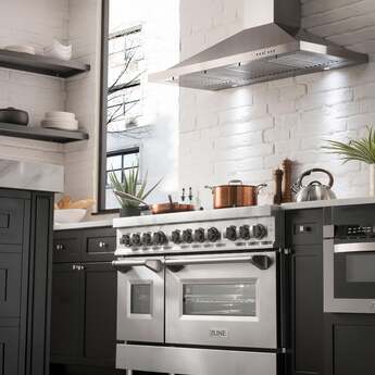 Z Line ZLINE RASN48 48 Inch Snow Stainless Steel Dual Fuel Convection Double Oven Frees — thumbnail 18
