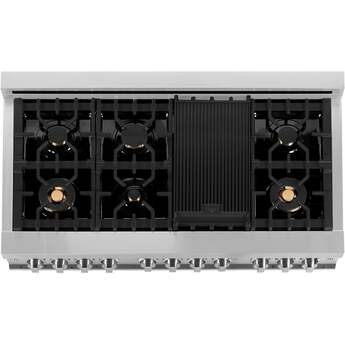Z Line ZLINE RASN48 48 Inch Snow Stainless Steel Dual Fuel Convection Double Oven Frees — thumbnail 35