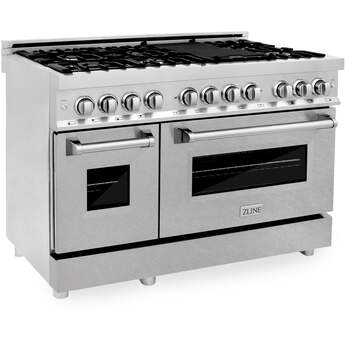 Z Line ZLINE RASN48 48 Inch Snow Stainless Steel Dual Fuel Convection Double Oven Frees — thumbnail 39