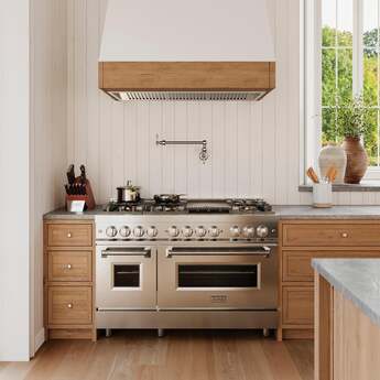 Z Line ZLINE RASN48 48 Inch Snow Stainless Steel Dual Fuel Convection Double Oven Frees — thumbnail 5