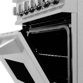 Z Line ZLINE RASSN24 24 Inch Natural Gas, Dual Fuel Freestanding Range in DuraSnow Sta — thumbnail 10