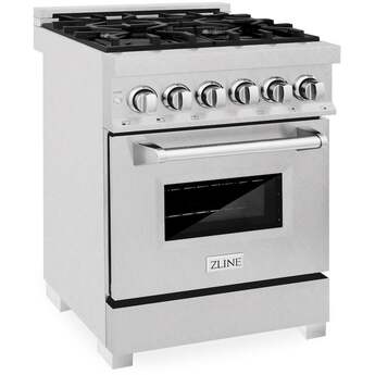 Z Line ZLINE RASSN24 24 Inch Natural Gas, Dual Fuel Freestanding Range in DuraSnow Sta — thumbnail 15
