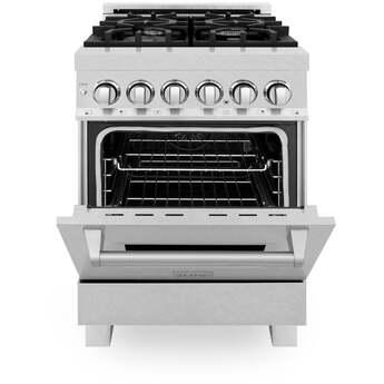 Z Line ZLINE RASSN24 24 Inch Natural Gas, Dual Fuel Freestanding Range in DuraSnow Sta — thumbnail 16