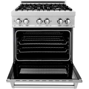 Z Line ZLINE RASSN30 30 Inch Snow Stainless Steel Gas  Freestanding Range — thumbnail 5
