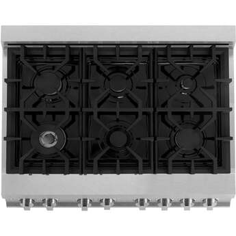 Z Line ZLINE RASSN36 36 Inch Snow Stainless Steel Gas Convection Freestanding Range — thumbnail 21