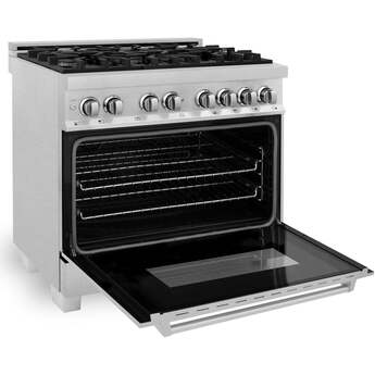 Z Line ZLINE RASSN36 36 Inch Snow Stainless Steel Gas Convection Freestanding Range — thumbnail 22