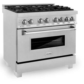 Z Line ZLINE RASSN36 36 Inch Snow Stainless Steel Gas Convection Freestanding Range — thumbnail 23