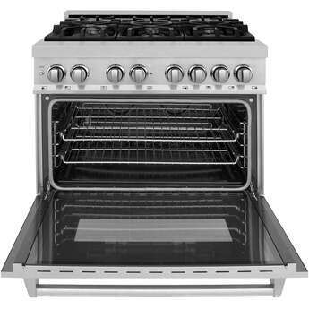 Z Line ZLINE RASSN36 36 Inch Snow Stainless Steel Gas Convection Freestanding Range — thumbnail 29