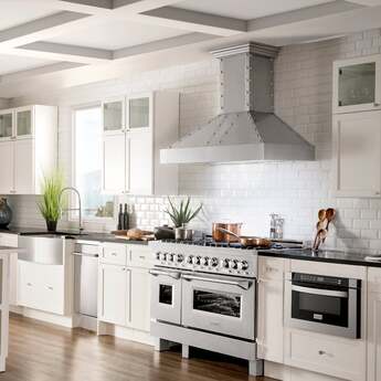 Z Line ZLINE RASSN48 48 Inch Snow Stainless Steel Dual Fuel Double Oven Freestanding Ra — thumbnail 10