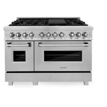 Z Line ZLINE RASSN48 48 Inch Snow Stainless Steel Dual Fuel Double Oven Freestanding Ra — thumbnail 27