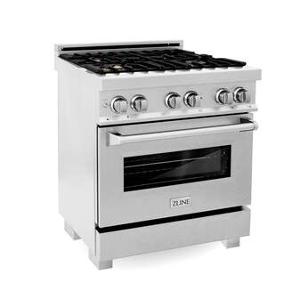 Z Line ZLINE RASSNBR30 30 Inch DuraSnow Stainless Steel Dual Fuel Freestanding Range, i — thumbnail 11