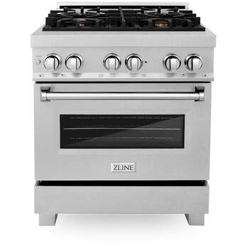 Z Line ZLINE RASSNBR30 30 Inch DuraSnow Stainless Steel Dual Fuel Freestanding Range, i — thumbnail 14