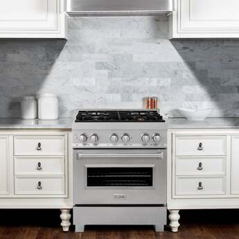 Z Line ZLINE RASSNBR30 30 Inch DuraSnow Stainless Steel Dual Fuel Freestanding Range, i — thumbnail 18