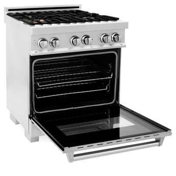 Z Line ZLINE RASSNBR30 30 Inch DuraSnow Stainless Steel Dual Fuel Freestanding Range, i — thumbnail 19