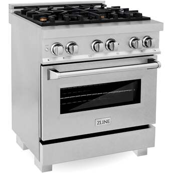 Z Line ZLINE RASSNBR30 30 Inch DuraSnow Stainless Steel Dual Fuel Freestanding Range, i — thumbnail 31