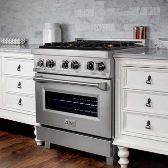 Z Line ZLINE RASSNBR30 30 Inch DuraSnow Stainless Steel Dual Fuel Freestanding Range, i — thumbnail 35