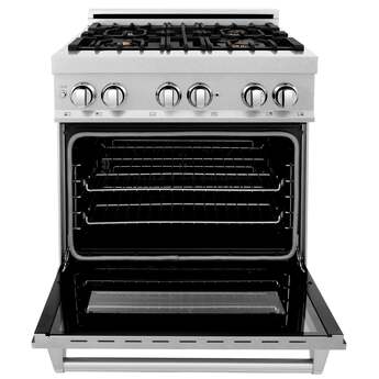Z Line ZLINE RASSNBR30 30 Inch DuraSnow Stainless Steel Dual Fuel Freestanding Range, i — thumbnail 44