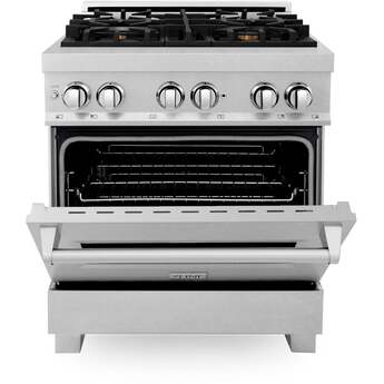 Z Line ZLINE RASSNBR30 30 Inch DuraSnow Stainless Steel Dual Fuel Freestanding Range, i — thumbnail 50