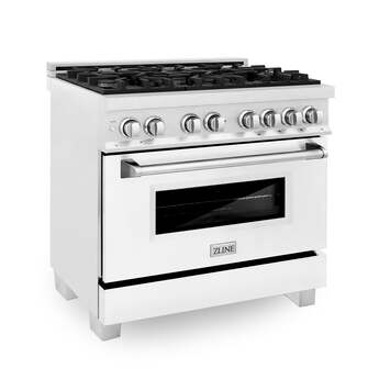 Z Line ZLINE RASSNBR36 36 Inch DuraSnow Stainless Steel Dual Fuel Freestanding Range, i — thumbnail 21